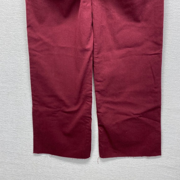 Kut from the Kloth Meg High Rise Fab Ab Wide Leg Maroon Denim Jeans Size 0 New - Picture 5 of 16